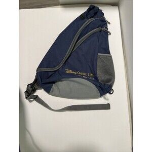 Disney Sling Bag Blue Cruise Line Castaway Club Crossbody Zippered